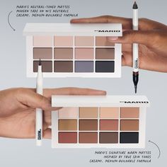 Master Mattes® Eyeshadow Palette: The Neutrals – MAKEUP BY MARIO Master Mattes Palette Looks, Make Up By Mario Palette Looks, Makeup By Mario Palette Looks, Makeup By Mario Master Mattes, Makeup By Mario Palette, Mario Master Mattes, Black Eyeshadow Palette, Mario Palette, Makeup By Mario