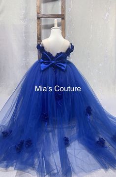 Can Be Customized To Your Liking . Please Feel Free To Contact Us Directly For Further Questions. Thank You ( Hair Bow Included ) ( Customization Fee's Apply ; Only On Customized Orders ) Fitted Blue Tutu Dress For Pageant, Elegant Blue Princess Dress For Baptism, Royal Blue Princess Dress For Party, Elegant Blue Princess Dress For Dress-up, Blue Princess Ball Gown Dress, Blue Princess Ball Gown With Ruffles, Princess Style Blue Ball Gown With Ruffles, Blue Princess Style Ball Gown Dress, Fitted Royal Blue Princess Dress For Pageant