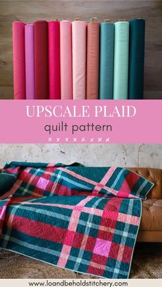 an upcycled quilt pattern is shown with the title