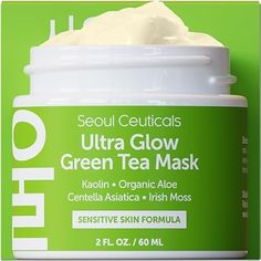 Chelsea Clarke | Editors Faves's Amazon Page Face Mask Cream, Spa Mask, Aloe Vera Mask, Vegan Face Mask, Green Tea Face Mask, Face Masque, Spa Masks, Korean Face Mask, Skin Care Face