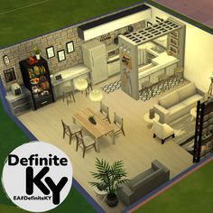 Functional in gameplay. Download from Patreon or EA gallery #DefiniteKY2 Base Game Room Sims 4, Sims 4 Houses Ideas Layout Base Game, Base Game Bedroom Sims 4, Sims 4 Base Game Living Room, Sims 4 Basegame Rooms, Sims Rooms Ideas Base Game, Sims Base Game Bedroom, Sims Bedroom Ideas Base Game, Base Game Sims 4 Rooms