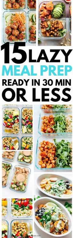 the meal prep is ready in 30 minutes or less