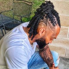 Prom Loc Hairstyles Men, Prom Loc Styles For Men, High Top Loc Styles For Men, Zae France, Mens Locs, Men Locs, Natural Braid Styles, Barrel Twist