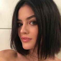 Lucy Hale)) the names Lucy. I am 17 and single. I am mean and stubborn at times. I can be a real bitch. I like to write and be outside Lob Hair, Brown Straight Hair, Feminine Hairstyles, Short Dark Hair, Short Black Hairstyles, Lucy Hale, Lily Collins