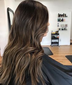 Brown Hair With Settle Highlights, Dark Hair Lightened, Highlights Brown Hair Subtle, Brown Hair With Subtle Balayage, Brunette Beach Hair, Neutral Brown Balayage, Brunette Hair With Dimension, Sunkissed Hair Brunette Dark, Chocolate Brown Balayage On Black Hair