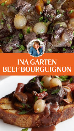 Ina Garten Beef Bourguignon Ina's Beef Bourguignon, Ina Garten’s Beef Bourguignon, Ina Beef Bourguignon, Ina Garden Dinner Recipes, Ina Garten French Recipes, Ina Garten Beef Bourguignon Recipe, Ina Garten's Beef Bourguignon, Beef Bourguignon Ina Garten Recipe, French Bourguignon