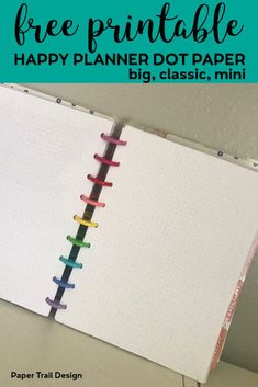 a free printable happy planner dot paper