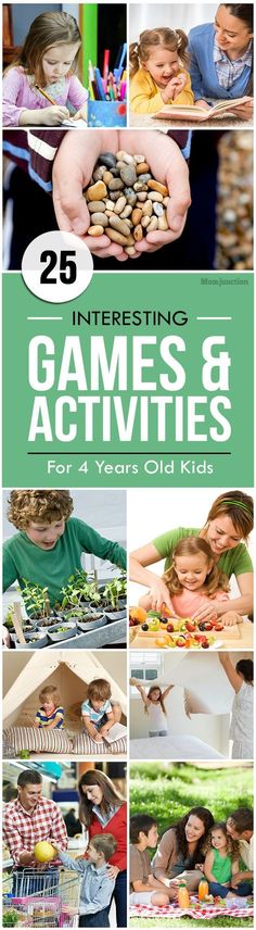 the cover of 25 interesting games and activities for kids