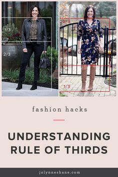 There’s a concept called Rule of Thirds that will help you put together more flattering outfits almost instantly. No matter how cute the individual pieces are, if the proportion of your outfit is off, it may look frumpy or unflattering. Here’s how to fix it, using the rule of thirds. Two Thirds Clothing, Rule Of Thirds Clothing, Fashion Rule Of Thirds, Short Curvy Women Fashion, Fashion Rules For Women, Modest Mom, Basics Wardrobe, The Rule Of Thirds, Outfit Tips