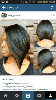 Hair Cuts For Black Women, Long Bobs, Bob Cuts, Wig Ideas, Classic Bob, Hot Short, Inverted Bob, Hair Affair, Quick Weave