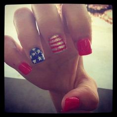 Red, White & Blue Nail Designs - COWGIRL Magazine 4th Of July Nail Designs, July Nail Designs, Patriotic Nail, Tumblr Nail Art, 4th Of July Nail, Blue Nail Designs