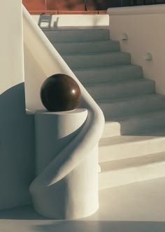 an instagram photo with a ball on the stairs