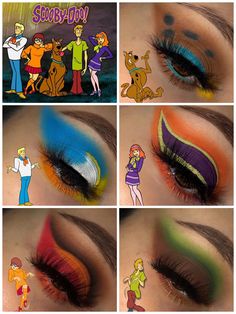 Spooky Scooby Doo, Disney Eye Makeup, Disney Inspired Makeup, James Charles Palette, Mekap Mata, Cute Eye Makeup, Cool Halloween Makeup, Birthday Hairstyles