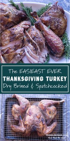 the easyest ever thanksgiving turkey dinner and sprinkled with rosemary is an easy way to make it even easier