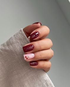 more in telegram Wine Nails, Cherry Nails, Smink Inspiration, Pink Nail Art