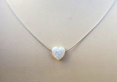 White opal heart necklace tiny heart necklace gold by Salshelima Opal Heart Necklace, Tiny Heart Necklace, Beautiful Beautiful, Gold Heart Necklace, Necklace White, Tiny Heart, Beautiful Heart, Opal Necklace, White Opal