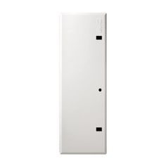 the back side of a white door on a white background