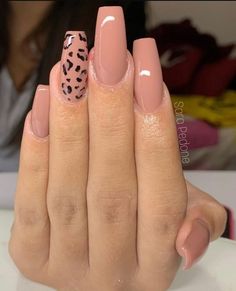 Claws Makeup, Wedding Nails Glitter, Leopard Print Nails, Diy Acrylic Nails, Work Nails, Simple Acrylic Nails, Classy Acrylic Nails, Leopard Nails, Yay Or Nay