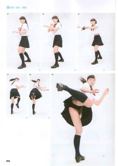 an image of a woman doing different poses