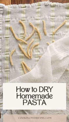 How to Dry Homemade Fresh Pasta (for longer storage) How To Dry Homemade Noodles, Pasta Drying Rack Diy How To Make, Drying Pasta For Storage, Dry Homemade Pasta, Dehydrating Homemade Pasta, Drying Fresh Pasta, Dried Pasta Recipe, Homemade Pasta For One, How To Dry Pasta For Storage