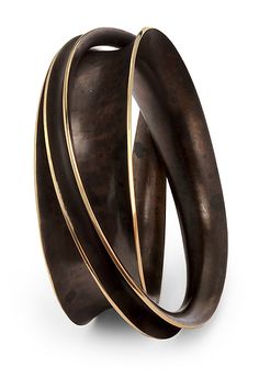 Double Wrapper Bangle by Nancy Linkin: Bronze Bracelet available at www.artfulhome.com Apartment Gadgets, Silver Bracelet Designs, Bronze Bracelet, Bronze Bracelets, Silver Bracelets For Women, Jewellery Marketing, Artful Home, 925 Silver Jewelry, Contemporary Jewellery