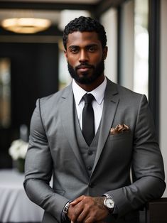 Black Business Man Aesthetic, Black Men Casual Style, Stylish Mens Suits, Black Suit Men, Black Men Fashion Casual, Classy Suits, Black Men Fashion Swag, Dress Suits For Men, Sharp Dressed Man