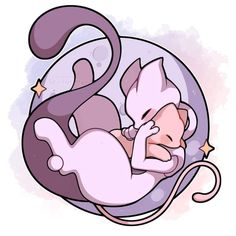 a drawing of a baby sleeping in a ball with the letter s on it's side