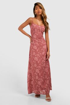 Floral Textured Paneled Maxi Dress Summer Ball, Prom 2024, Chiffon Dresses, Dresses Chiffon, Grad Dresses, Pink Maxi Dress, On Repeat, Dress Pink, Fit Flare Dress