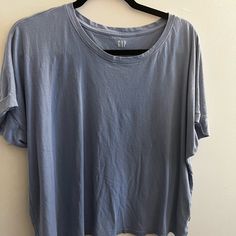 -Never Worn -Comfy Tee -Size Xl -Paid $20 Asking $10 Light Wash Crew Neck Top For Loungewear, Gap Short Sleeve Tops For Everyday, Gap Relaxed Fit Top For Loungewear, Gap Casual Tops For Loungewear, Gap Cotton Tops For Loungewear, Casual Gap Tops For Loungewear, Casual Gap T-shirt For Spring, Gap Cotton Loungewear Tops, Casual Gap T-shirt