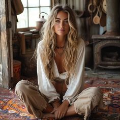 59 Best Living Room Inspiration Ideas - Quiet Joy At Home Boho Style Pictures, Boho Chic Living Room Ideas, Bohemian Style Women, Bohemian Fashion Style, Boho Photoshoot, Best Living Room, Mode Hippie, Bohemian Chic Fashion, Boho Life