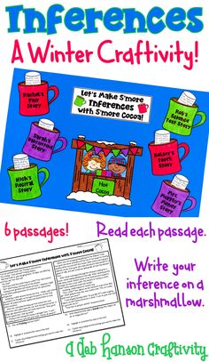 an interactive winter craftivity activity for students to practice their writing skills and read alouds