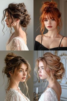 Updo Hairstyles With Bangs, Wedding Hairstyles And Makeup, Haircuts For Medium Length Hair, Updo Hairstyles, Ombre Hair Color, Crazy Hair Days, Trendy Short Hair Styles, Wedding Hair And Makeup, Medium Length Hair Cuts