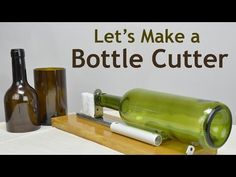 DIY: Glass Bottle Cutter Recycled Wine Bottles, Empty Wine Bottles, Glass Bottle Diy, Wooden Chopping Boards, Glass Bottle Crafts, Wine Bottle Crafts, Recycled Bottles, Bottles And Jars, Bottle Art