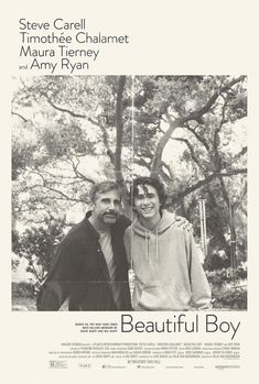 a book cover with an image of two people standing next to each other in front of trees