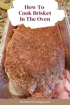 how to cook brisket in the oven