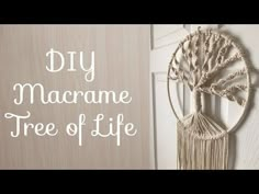 the diy macrame tree of life wall hanging