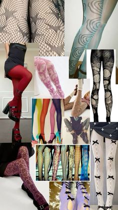 Colorful Tights Outfit, Funky Tights, Cool Tights, Funky Outfits, Fire Fits, Pretty Clothes