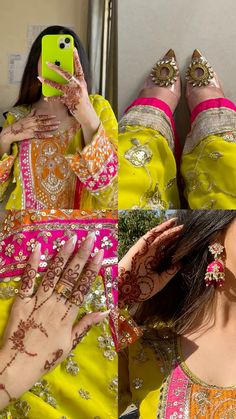 Desi Aesthetic Photo Pose, Mehndi Outfit Bridesmaids, Desi Photoshoot Ideas, Wedding Aesthetic Indian, Desi Outfit Ideas, Picture Day Outfit, Eid Photoshoot Ideas, Eid Pics, Wedding Snap