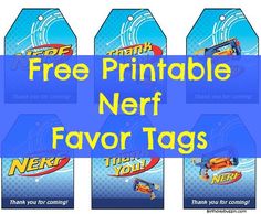 free printable nerf favorite tags for kids to use in the classroom or at home