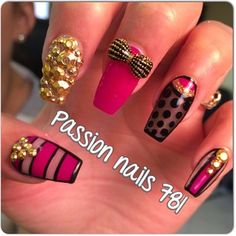 Instagram photo by passionnails781 Cool Nails, Amazing Nails, Nail Candy, Nails Only, Gel Nail Design, Great Nails, Cute Nail Art, Girls Nails