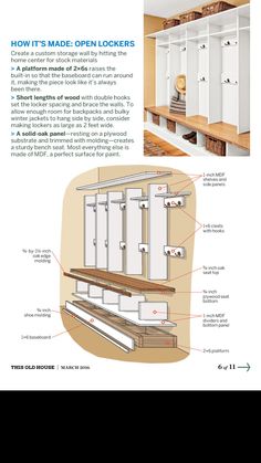 an open locker is shown with instructions for how to put the doors and drawers in it