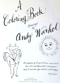 the front cover of a coloring book for andy marho