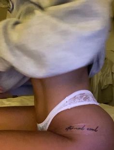 Just Be Tattoos For Women, Hot Tattoo Ideas For Women, Arm Twist Tattoo, Underbutt Cheek Tattoo, Spanish Words Tattoo For Women, Healing Energy Tattoo, Spinal Tattoo Women Quotes, Hot Spine Tattoos For Women, Hot Girly Tattoos