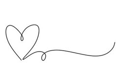 two hearts connected to each other with the word love written on them in cursive writing