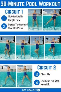 the 30 minute pool workout is great for beginners to learn how to do it