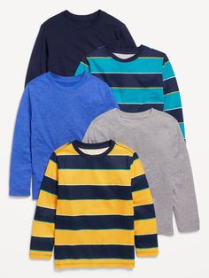 crew neck long sleeves relaxed fit hits below waistmachine wash according to the care instruction label  . Best Holiday gift for Kids , perfect T Shirts for Christmas! Gift For Kids, Big And Tall, Toddler Boys, Holiday Fun, Kids Boys, Boy's Clothing, Gifts For Kids, Old Navy, Long Sleeve Tshirt