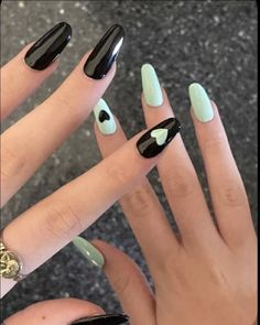 Edgy Nails, Acrylic Nails Coffin Short, Short Acrylic Nails Designs, Fire Nails, Pretty Acrylic Nails, Short Acrylic Nails, Nail Arts, Nail Polishes