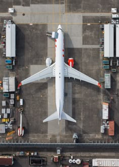 an airplane is parked at the airport terminal