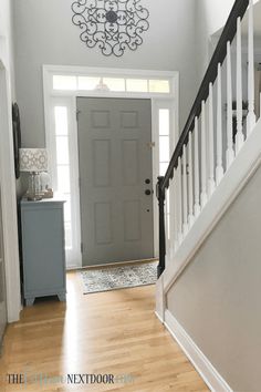 the entryway is clean and ready for us to use as an entrance way in this home