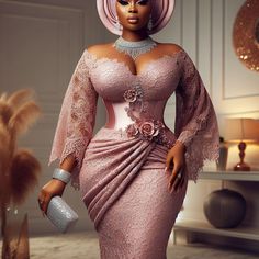 Lace Styles For Ladies, Aso Ebi Lace, African Bridal Dress, Nigerian Lace Styles Dress, African Wedding Attire, African Print Dress Ankara, Chic Dress Classy, Best African Dresses